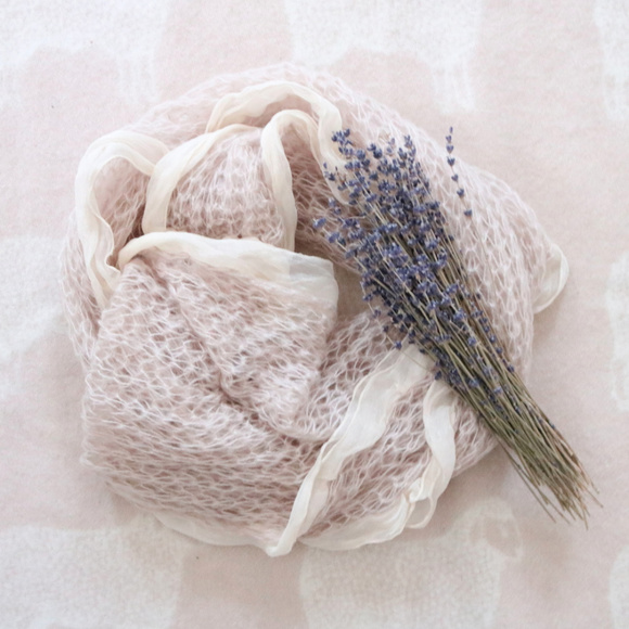 Studio S Accessories - Soft | Ribbon-trimmed Pastel Scarf